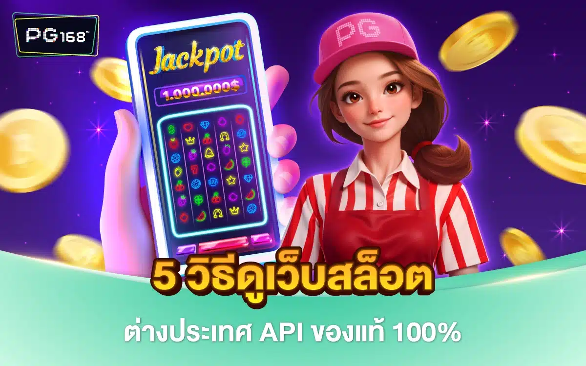 5 วิธีดูเว็บสล็อต เว็บตรงต่างประเทศ มี API ของแท้ 100%